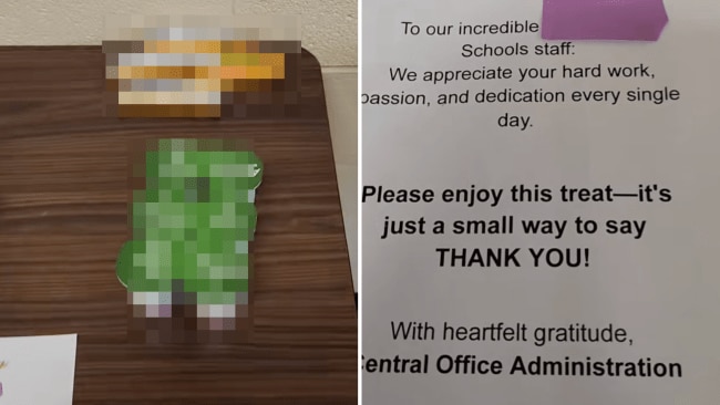 Teachers reject ‘small way to say thanks’ from school