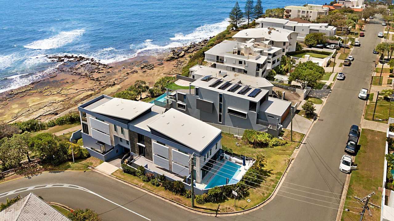 A four-bedroom house with unrestricted coastal views at 1 Bennett St, Moffat Beach, sold at auction for a Caloundra record.