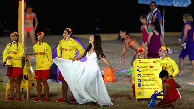 Ricki-Lee performs during the Opening Ceremony for the Gold Coast 2018 Commonwealth Games at Carrara Stadium. (Dean Mouhtaropoulos/Getty Images)