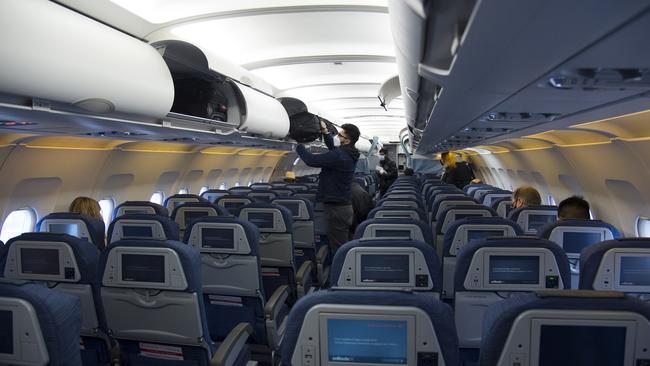 In-flight service will be limited during COVID-19. Picture: Jonathan Hayward/The Canadian Press via AP