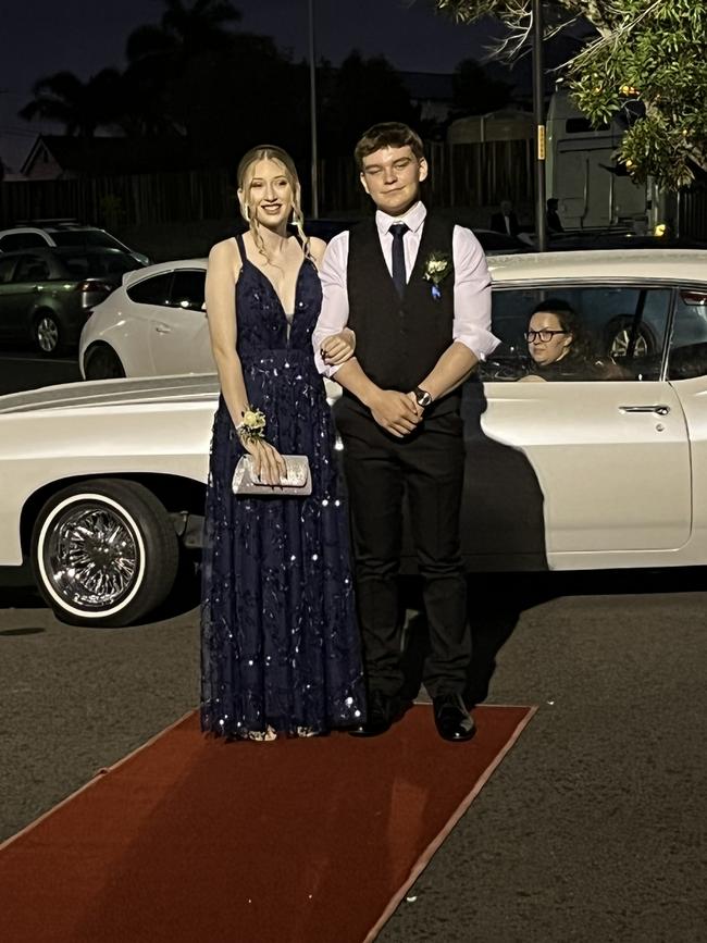 The students of St Mary's College celebrate their formal at the Brolga Theatre on Friday.