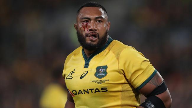 Australia's Sekope Kepu has been warned he must lift his workrate if he is to return to the Wallabies first XV. Picture: Brett Costello