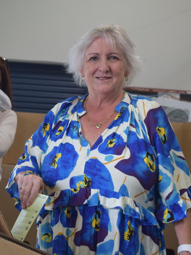 LNP Capricornia MP Michelle Landry votes during the 2025 Federal Election at Frenchville State School on May 3, 2025. Pic: Gabriel Garcia