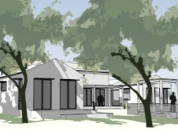 A render of one of the houses in the plans for a planning permit lodged for the 2024 season of The Block. Picture: Supplied