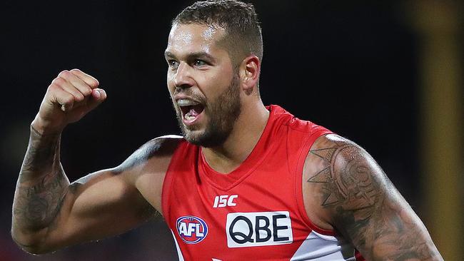 Sydney’s Lance Franklin is still one of the fastest players in the AFL. Picture: Phil Hillyard