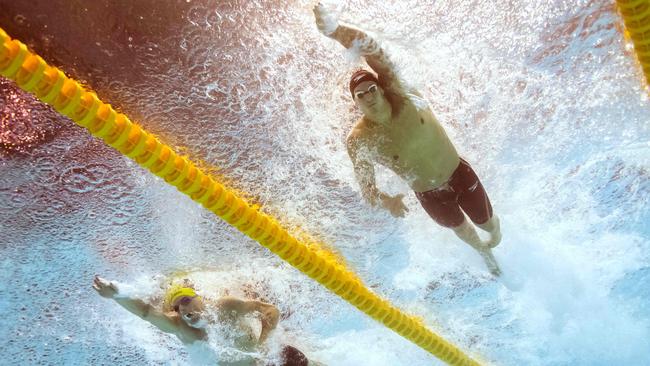 Chalmers and Dressel have had some epic battles in the pool. Picture: AFP