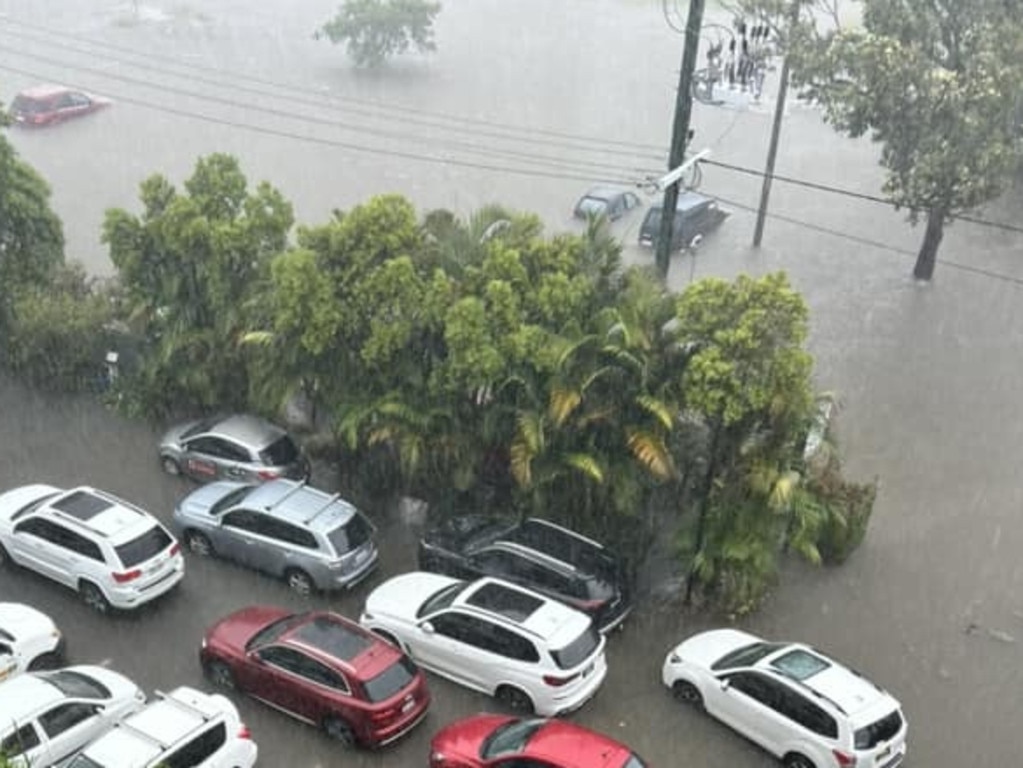 Robina Dawson captured these images from her unit overlooking Freshwater St in Hervey Bay during the wild weather brought by ex-Tropical Cyclone Alfred.