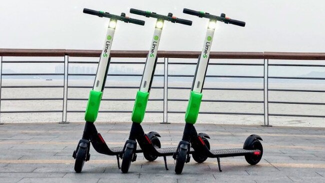 Lime electric scooters have a range of about 32km.