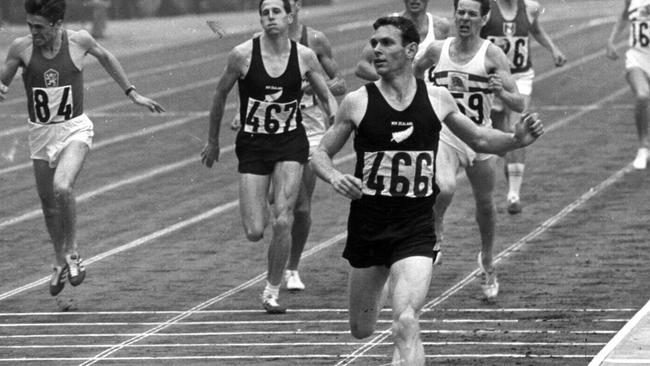 Peter Snell winning the 1500m race at the 1964 Olympic Games.