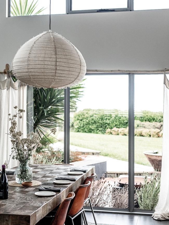 The elegant dining area at Ghost Rock Wines Vineyard House. Picture: Ness Vanderburgh