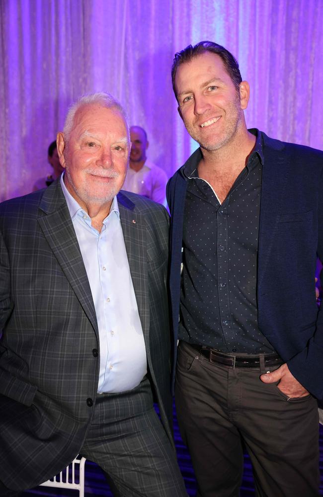 Paul Donovan and Ryan Keen at the 2024 Gold Coast Marathon welcome function at Crowne Plaza Surfers Paradise for Gold Coast at Large. Picture, Portia Large.