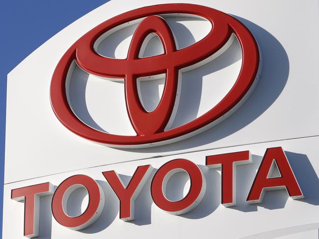 FILE - In this Wednesday, Jan. 27, 2010 file photo, the Toyota logo is shown at a dealership in North Palm Beach, Fla. Toyota suffered from repeated recalls and safety problems, pushing it out of the top 10 on branding firm Interbrand's rankings for the first time in seven years, according to the report released Thursday, Sept. 15, 2010. (AP Photo/Alan Diaz, file)
