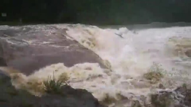 Raging Wappa Falls on the Sunshine Coast after rain