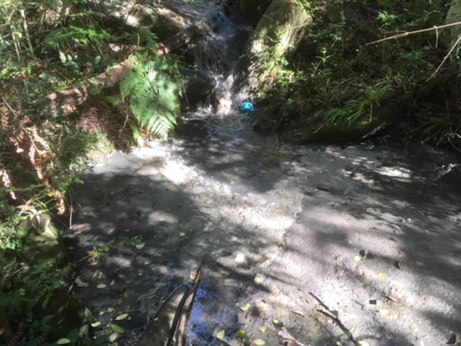 Sydney Water has been convicted and slapped with a $145,000 fine after more than 60,000 litres of sewage overflowed into a popular national park in Sydney’s north. Picture: Supplied