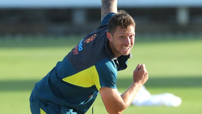 Pattinson trains at the WACA earlier in the month. Picture: AAP