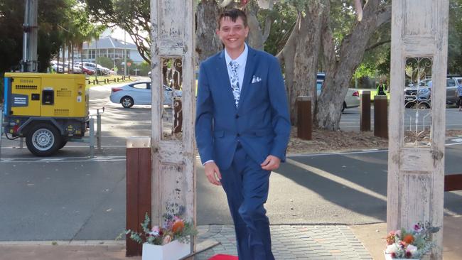 Kodie Overton-Kelly at the Hervey Bay State High School formal.