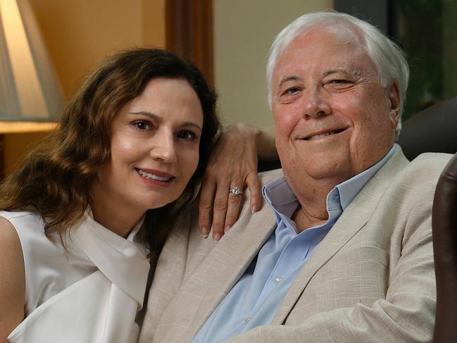 26/3/2024: Clive Palmer turns 70 today, celebrates his birthday with wife Anna, at the Stamford Hotel in Brisbane. pic: Lyndon Mechielsen/The Australian