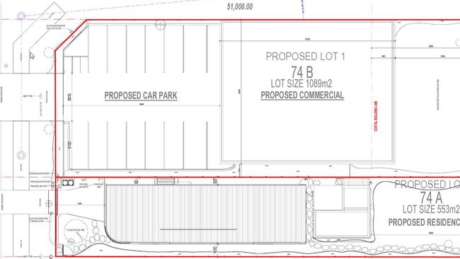 Plans for a restaurant and beer garden and four bedroom residence at 74 Kewarra St, adjacent to the public car park at Kewarra Beach. Picture: supplied.