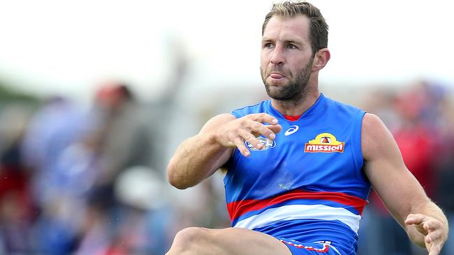 Can Travis Cloke return to his best — and fix his goalkicking yips? Picture: Michael Klein