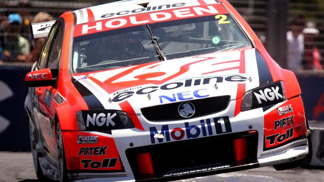 Garth Tander racing during SuperGP