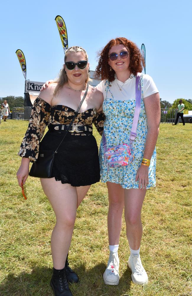 Chloe and Mel at the Big Pineapple Music Festival 2024.