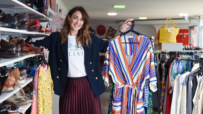 Meg Rayner is running guided op shop tours in a Kombi van. Picture: Josie Hayden