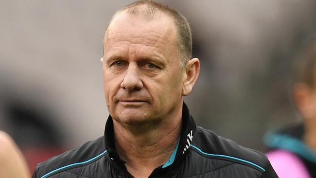 Ken Hinkley has re-signed at Port Adelaide.