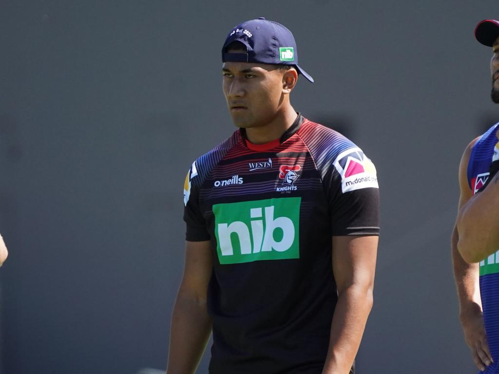 Newcastle Knights young gun Chris Veaila. Picture: Knights Digital