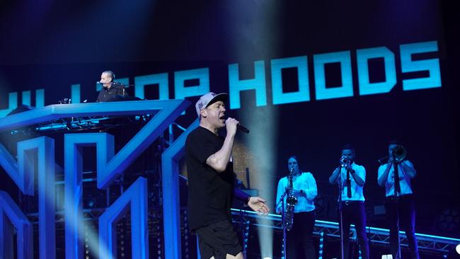 The Hilltop Hoods perform in their hometown of Adelaide. Picture: Chris Best