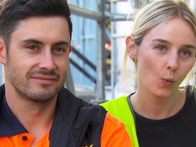 The pair became infamous with viewers after being locked in a series of rows early on. Picture: Channel 9