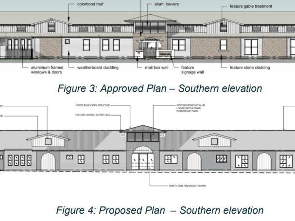 The before and after cost-cutting design plans for a 99-spot childcare centre along Slaters Rd in Blacks Beach in Mackay's Northern Beaches. Picture: Documents submitted to Mackay Regional Council