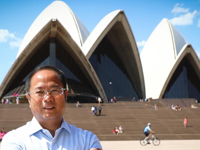 20/12/16  Huang Xiangmo YuHu chairman pictured at the Sydney Opera House. Picture Renee Nowytarger / The Australian