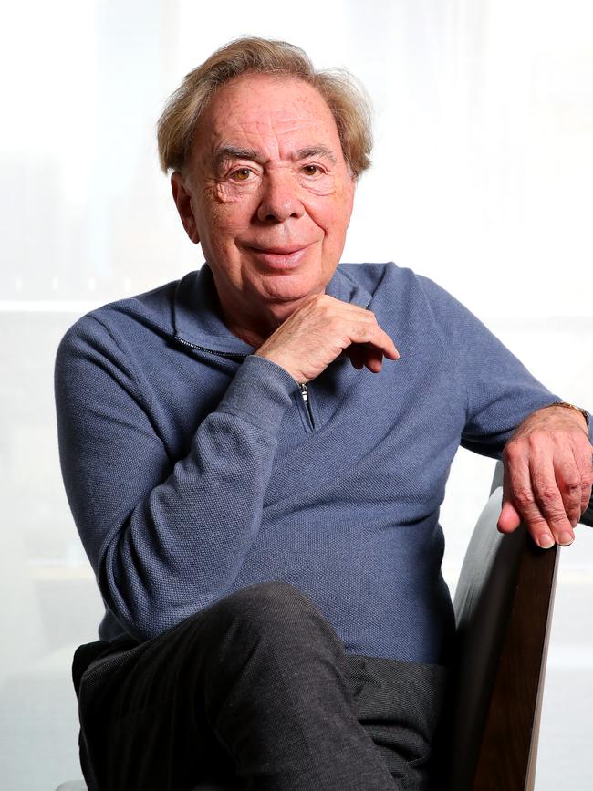 Andrew Lloyd Webber pictured in Sydney in 2022. Picture: Toby Zerna