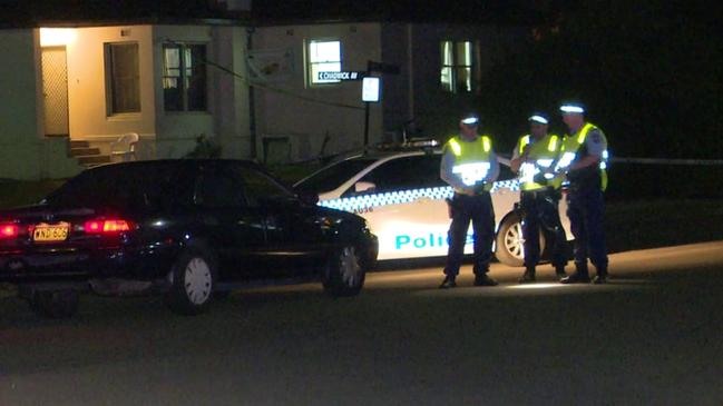 Police at Kibo Rd after Steven was struck. Picture: TNV