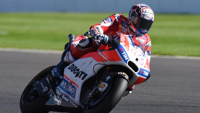 Ducati Team's Italian rider Andrea Dovizioso won the MotoGP British Grand Prix.