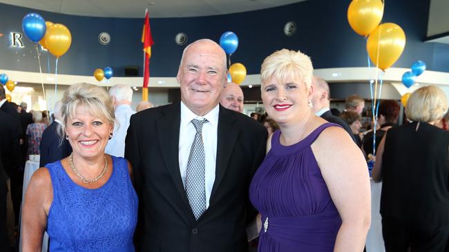 Yvonne Mullins, Barrie Thorne and Loretta Axelsen at Kirra Surf Life <br/>Saving Club's 100th anniversary dinner at Twin Towns. <br/>Picture: Richard Gosling