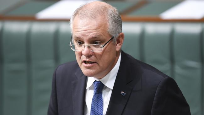 Scott Morrison today. Picture: AAP