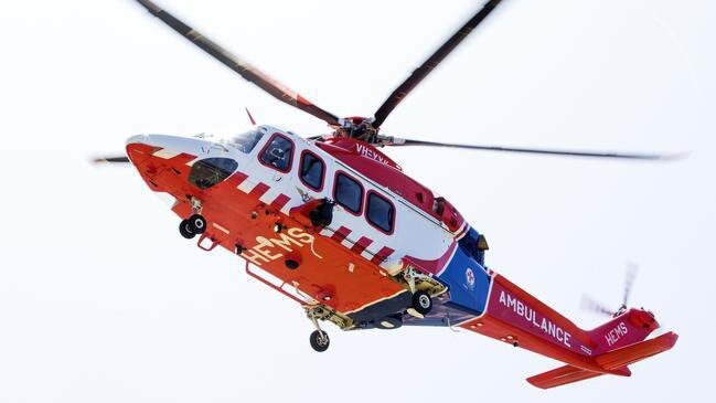 A man was flown to Melbourne in a critical condition after he was hit by a truck in the state’s north. Picture: Supplied