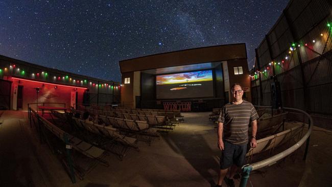 John Elliott pictured at the Royal Theatre in Winton. The theatre is hosting the Vision Splendid Outback Film Festival. Picture: Steve Lippis