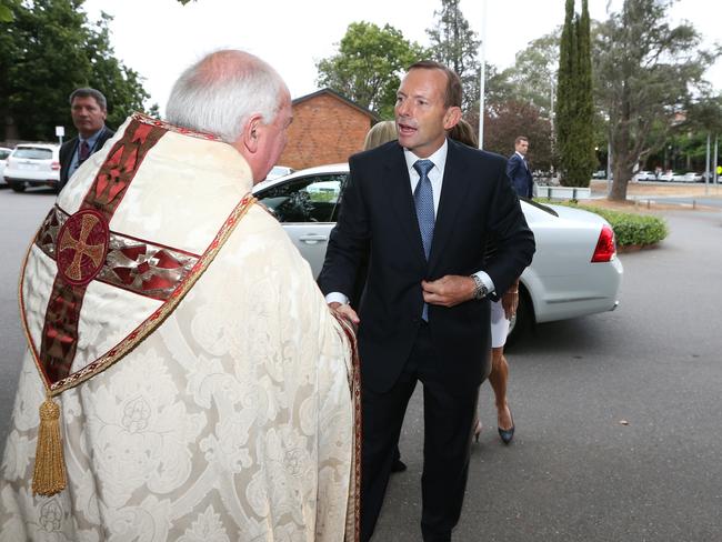 Supportive: Tony Abbott would like to see the school chaplains program continue.