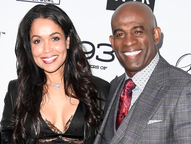 PHOENIX, ARIZONA - FEBRUARY 09: (L-R) Tracey Edmonds and Deion Sanders attend the 12th annual NFL Honors at Symphony Hall on February 09, 2023 in Phoenix, Arizona. (Photo by Ethan Miller/Getty Images),PASADENA, CA - JANUARY 09:  Deion Sanders, Talent and Executive Producer and Tracey Edmonds, Talent and Executive Producer speak onstage during the 'OWN: Oprah Winfrey Network - Deion's Family Playbook' panel discussion at the Discovery Communications portion of the 2014 Winter Television Critics Association tour at the Langham Hotel on January 9, 2014 in Pasadena, California.  (Photo by Frederick M. Brown/Getty Images),HOUSTON, TX - FEBRUARY 03:  Former NFL player Deion Sanders (R) and businesswoman Tracey Edmonds attend LIFEWTR: Art After Dark, including 1893, at Club Nomadic during Super Bowl LI Weekend on February 3, 2017 in Houston, Texas.  (Photo by Frazer Harrison/Getty Images for LIFEWTR),