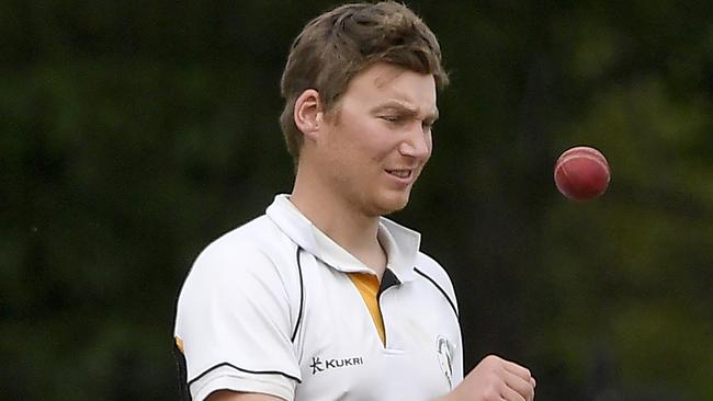 Damon Edwards during the GDCA Cricket match between Gisborne and Sunbury United in Gisborne, Saturday, Nov. 23, 2019. Picture: Andy Brownbill