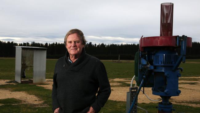 Farmer Gregor McNaughton on his property near Seaspray. Pic: Aaron Francis