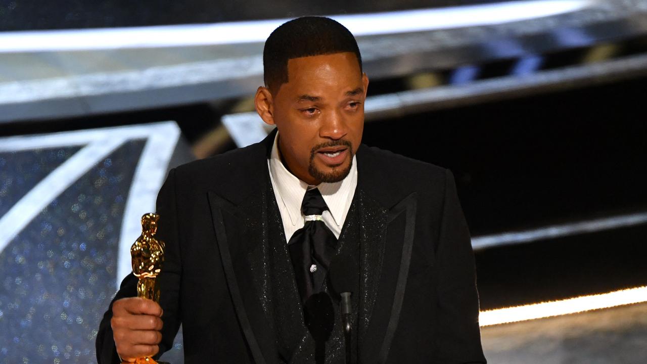 He just won his first Oscar - now Will Smith’s out of the Academy. Picture: AFP