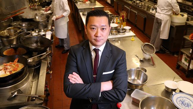 Jason Lui in the kitchen at Melbourne institution Flower Drum.