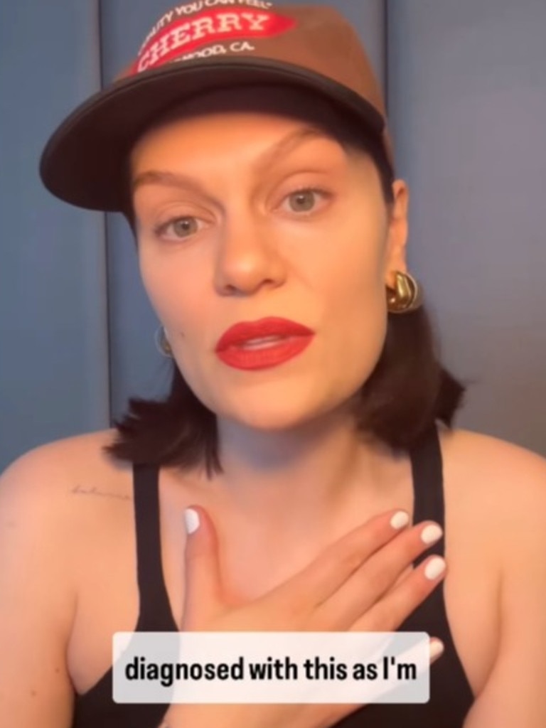 Singer Jessie J goes public with her diagnosis.