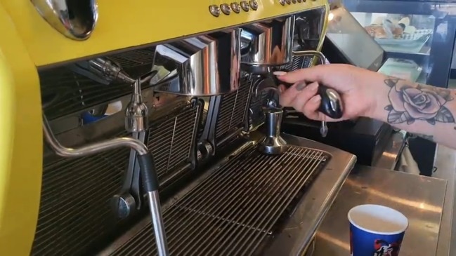 Y. A. W's Billy Tranberg whips up a delicious coffee