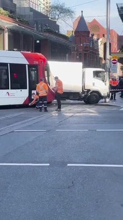 Truck and tram crash, Sydney