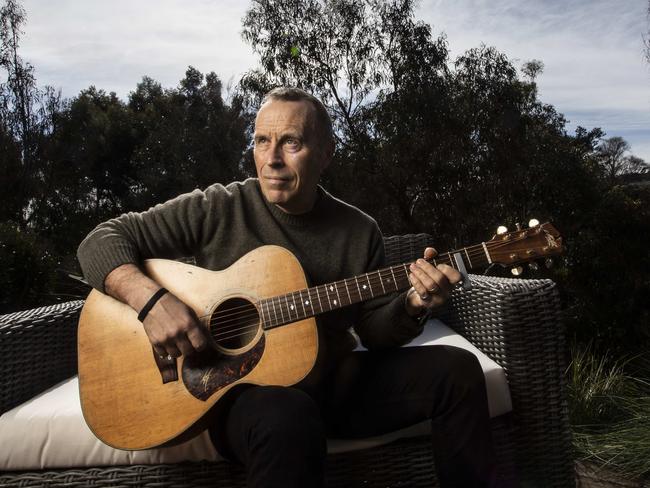 Monday 30th August 2021.  The Australian.Mark Seymour at his house for Isolation Room Series.Photograph by Arsineh Houspian.