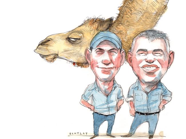 Jeff Flood (L) and Paul Martin illustration by Jonathan Bentley.